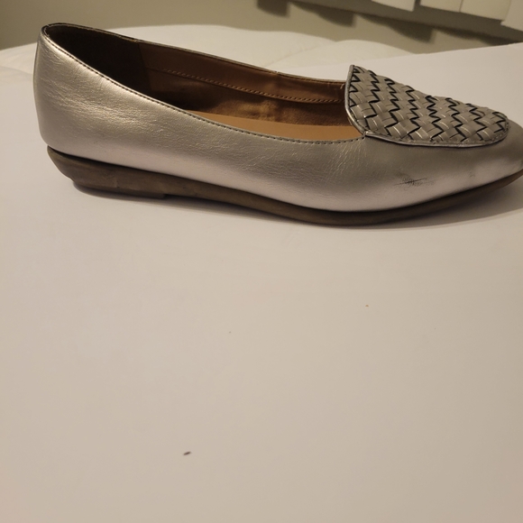 AEROSOLES Silver Woven Flats - Picture 8 of 11